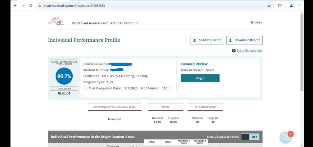TEAS Test Exam Screenshot 3